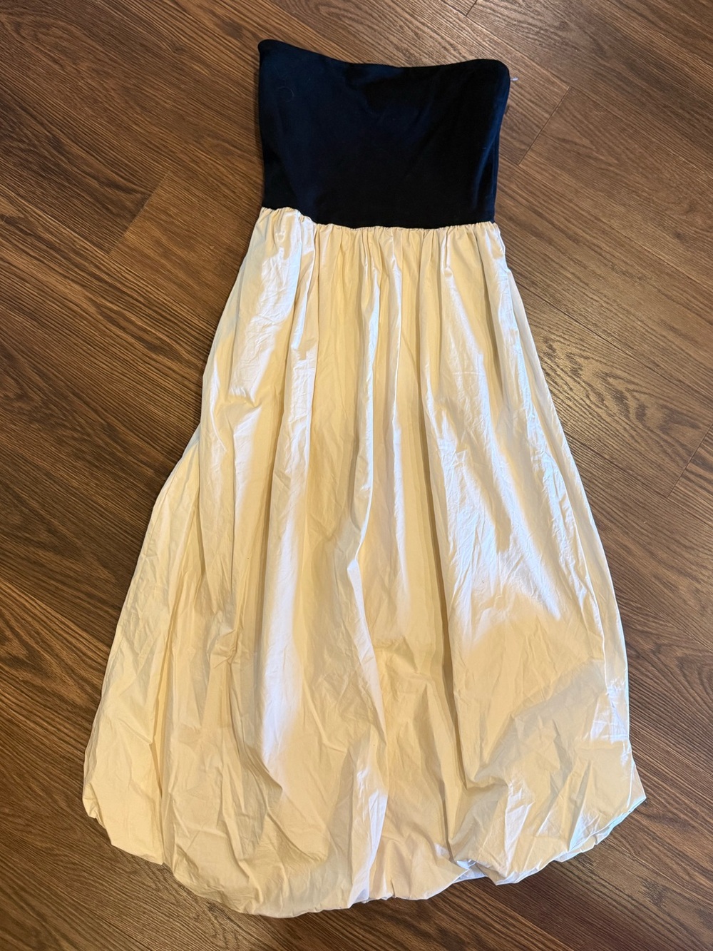 Strapless Bubble Hem Dress